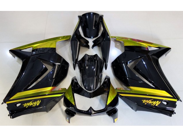 Gloss Black & Yellow 2008-2012 Kawasaki Ninja 250 Motorcycle Fairing