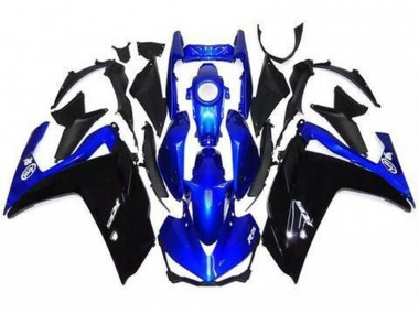 Gloss Black and Blue 2015-2018 Yamaha R3 Motorcycle Fairing