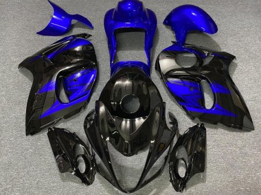 Gloss Black and Deep Blue 2008-2020 Suzuki GSXR 1300 Hayabusa Motorcycle Fairing