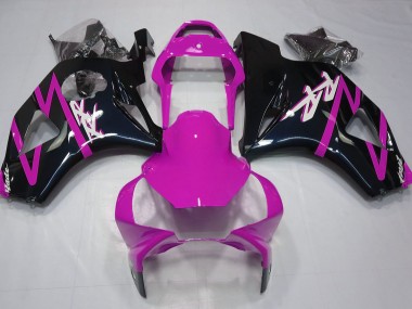 Gloss Black and Pink 2002-2003 Honda CBR954RR Motorcycle Fairing