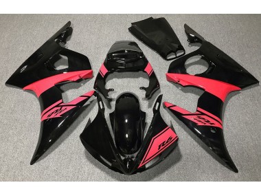 Gloss Black and Red 2003-2004 Yamaha R6 Motorcycle Fairing