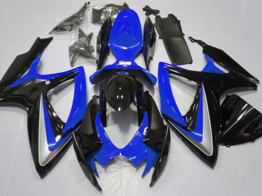 Gloss Blue Debadged 2006-2007 Suzuki GSXR 600-750 Motorcycle Fairing