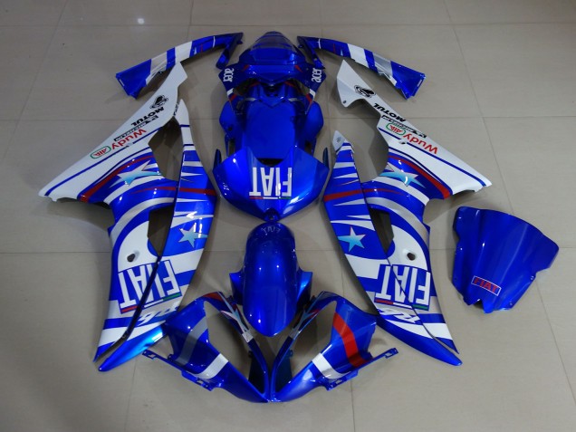 Gloss Blue Fiat 2008-2016 Yamaha R6 Motorcycle Fairing