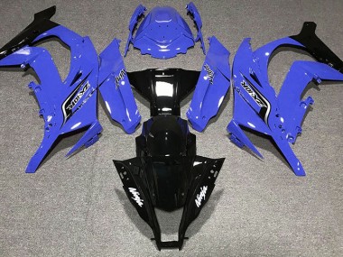 Gloss Blue & Logos 2011-2015 Kawasaki ZX10R Motorcycle Fairing