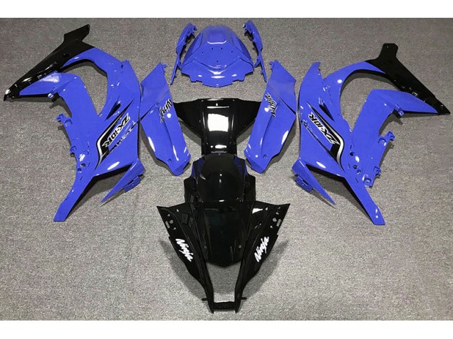 Gloss Blue & Logos 2011-2015 Kawasaki ZX10R Motorcycle Fairing