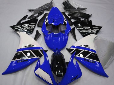 Gloss Blue White and Black 2012-2014 Yamaha R1 Motorcycle Fairing