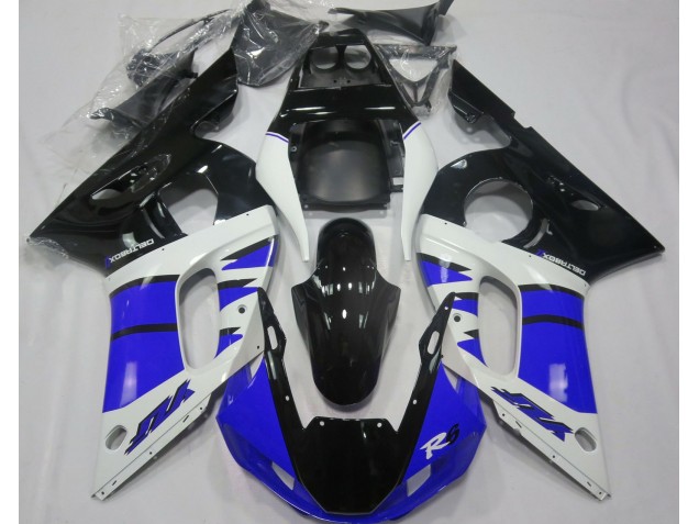 Gloss Blue and Black 1998-2002 Yamaha R6 Motorcycle Fairing