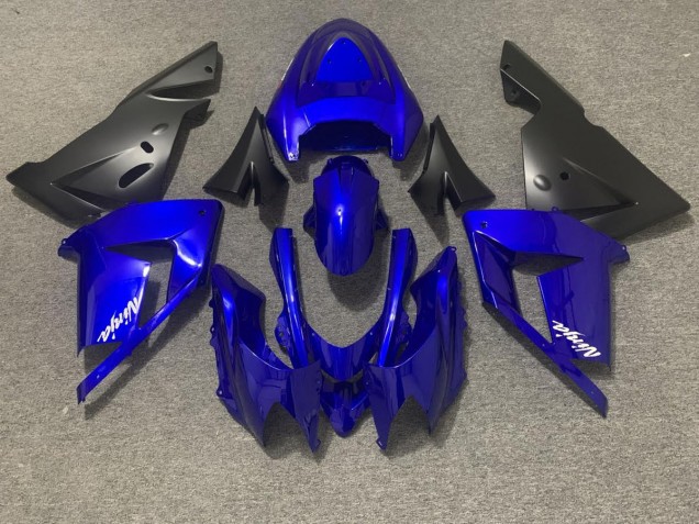 Gloss Blue and Black 2004-2005 Kawasaki ZX10R Motorcycle Fairing