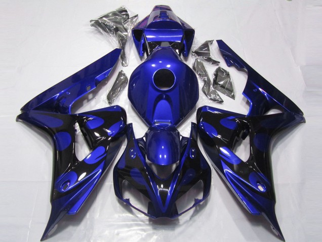 Gloss Blue and Black 2006-2007 Honda CBR1000RR Motorcycle Fairing