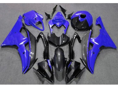 Gloss Blue and Carbon 2008-2016 Yamaha R6 Motorcycle Fairing