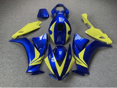 Gloss Blue and High Vis Yellow 2012-2016 Honda CBR1000RR Motorcycle Fairing