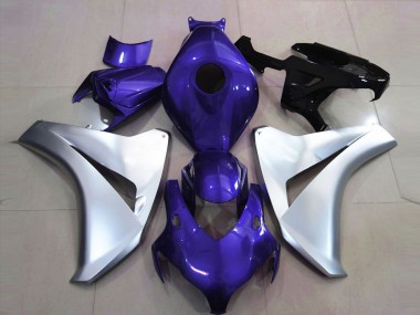 Gloss Blue and Silver 2008-2011 Honda CBR1000RR Motorcycle Fairing