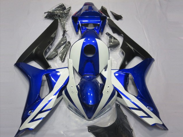 Gloss Blue and White 2006-2007 Honda CBR1000RR Motorcycle Fairing