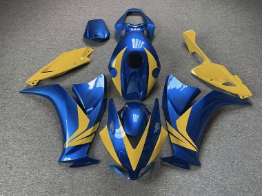 Gloss Blue and Yellow 2012-2016 Honda CBR1000RR Motorcycle Fairing