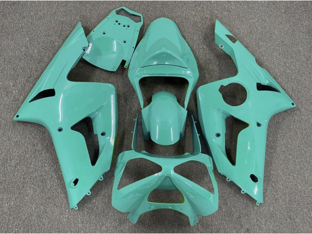 Gloss Cyan Plain 2003-2004 Kawasaki ZX6R Motorcycle Fairing