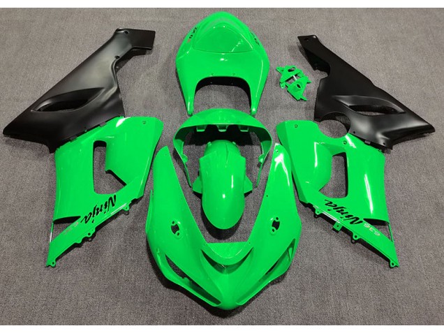 Gloss Green 2005-2006 Kawasaki ZX6R Motorcycle Fairing