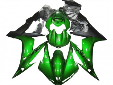 Gloss Green & Black 2004-2006 Yamaha R1 Motorcycle Fairing