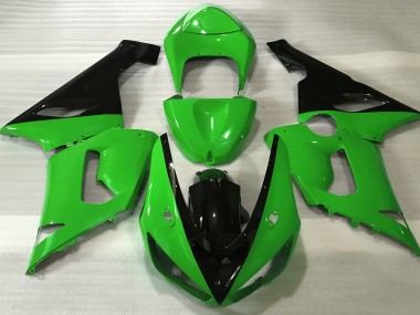 Gloss Green & Black 2005-2006 Kawasaki ZX6R Motorcycle Fairing