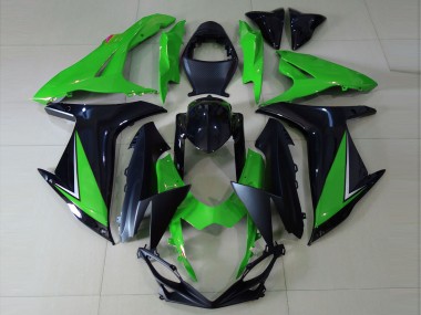 Gloss Green and Black 2011-2024 Suzuki GSXR 600-750 Motorcycle Fairing