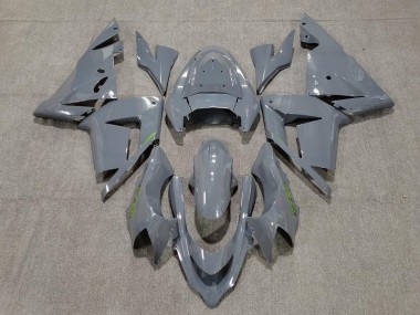 Gloss Grey & Green 2004-2005 Kawasaki ZX10R Motorcycle Fairing