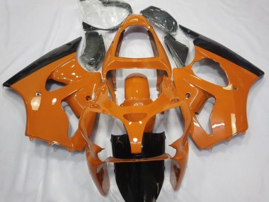 Gloss Orange & Black 2000-2002 Kawasaki ZX6R Motorcycle Fairing