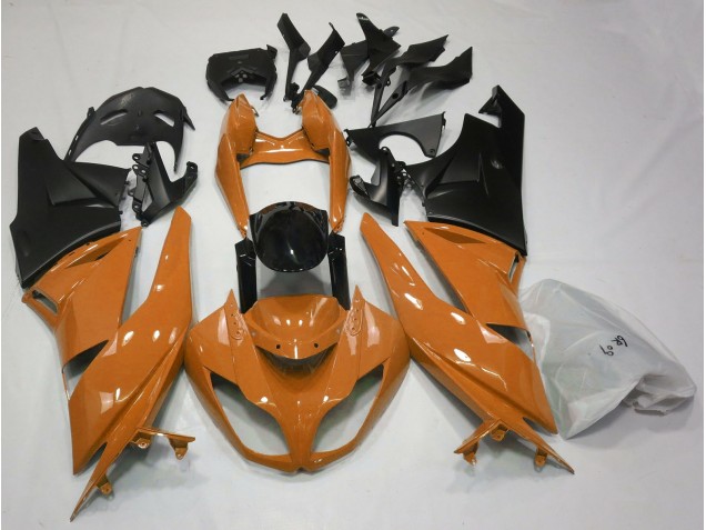 Gloss Orange & Black 2009-2012 Kawasaki ZX6R Motorcycle Fairing