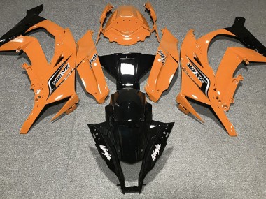 Gloss Orange & Logos 2011-2015 Kawasaki ZX10R Motorcycle Fairing