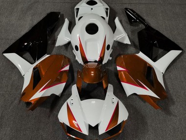 Gloss Orange White and Red 2013-2023 Honda CBR600RR Motorcycle Fairing