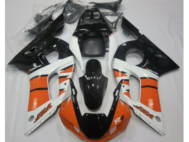 Gloss Orange and Black 1998-2002 Yamaha R6 Motorcycle Fairing