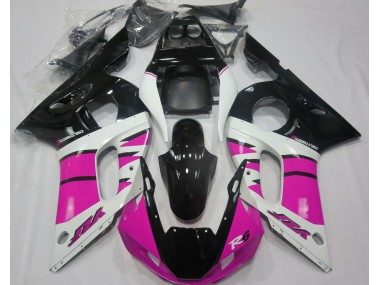 Gloss Pink and Black 1998-2002 Yamaha R6 Motorcycle Fairing