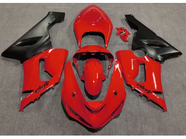 Gloss Red 2005-2006 Kawasaki ZX6R Motorcycle Fairing