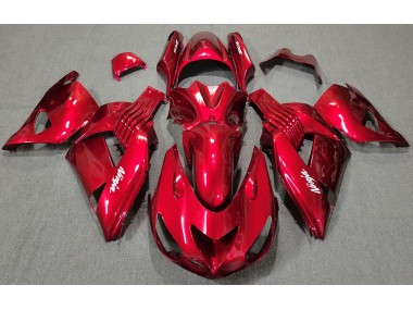 Gloss Red 2006-2011 Kawasaki ZX14R Motorcycle Fairing