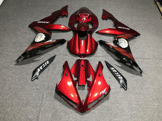 Gloss Red & Logos 2004-2006 Yamaha R1 Motorcycle Fairing