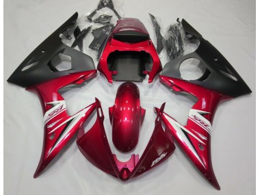 Gloss Red & White 2003-2004 Yamaha R6 Motorcycle Fairing