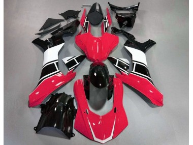 Gloss Red White and Black 2015-2019 Yamaha R1 Motorcycle Fairing