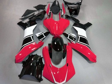 Gloss Red White and Black 2015-2019 Yamaha R1 Motorcycle Fairing