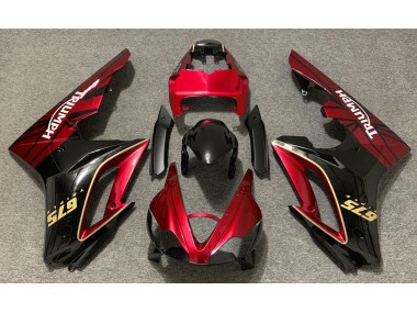 Gloss Red and Black 2009-2012 Triumph Daytona 675 Motorcycle Fairing