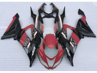 Gloss Red and Black 2013-2018 Kawasaki ZX6R Motorcycle Fairing