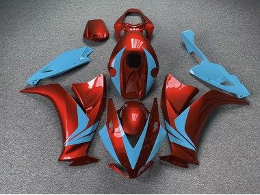 Gloss Red and Light Blue 2012-2016 Honda CBR1000RR Motorcycle Fairing