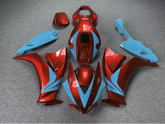 Gloss Red and Light Blue 2012-2016 Honda CBR1000RR Motorcycle Fairing