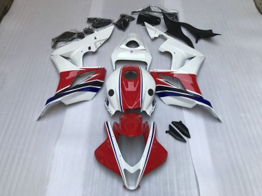 Gloss Red and White 2007-2008 Honda CBR600RR Motorcycle Fairing