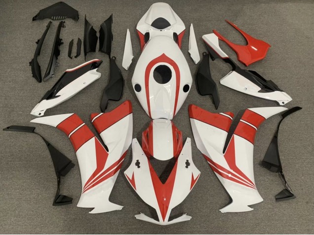 Gloss Red and White 2012-2016 Honda CBR1000RR Motorcycle Fairing