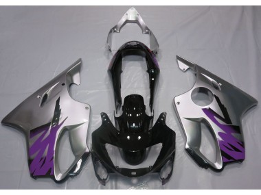 Gloss Silver & Purple 1999-2000 Honda CBR600 F4 Motorcycle Fairing