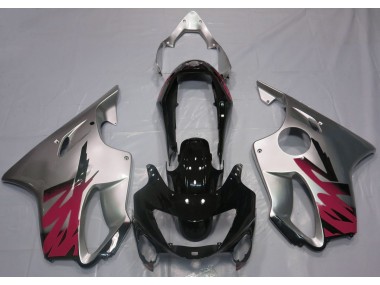 Gloss Silver & Red 1999-2000 Honda CBR600 F4 Motorcycle Fairing