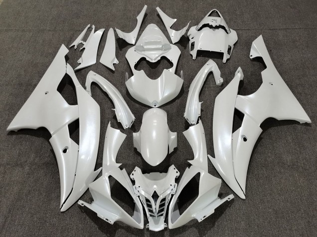 Gloss White 2008-2016 Yamaha R6 Motorcycle Fairing