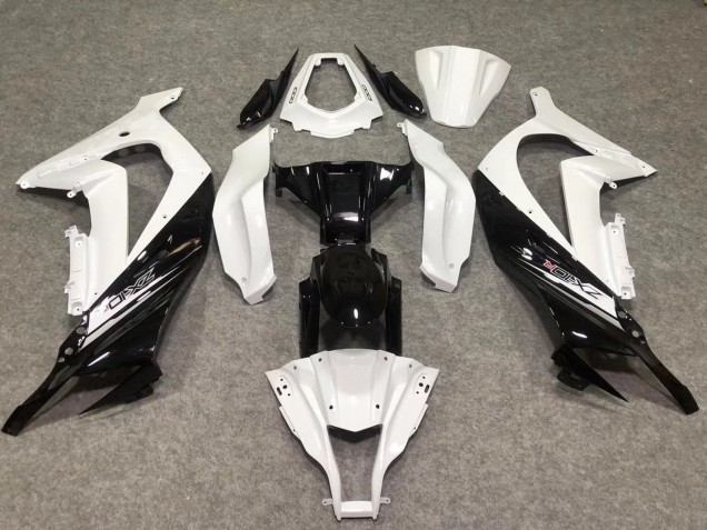 Gloss White / Black 2011-2015 Kawasaki ZX10R Motorcycle Fairing