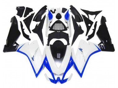 Gloss White & Blue 2010-2015 Aprilia RSV4 1000 Motorcycle Fairing