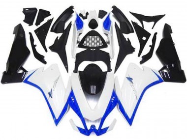 Gloss White & Blue 2010-2015 Aprilia RSV4 1000 Motorcycle Fairing