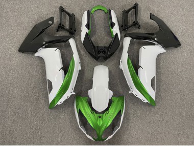 Gloss White & Green 2012-2016 Kawasaki Ninja 650R Motorcycle Fairing