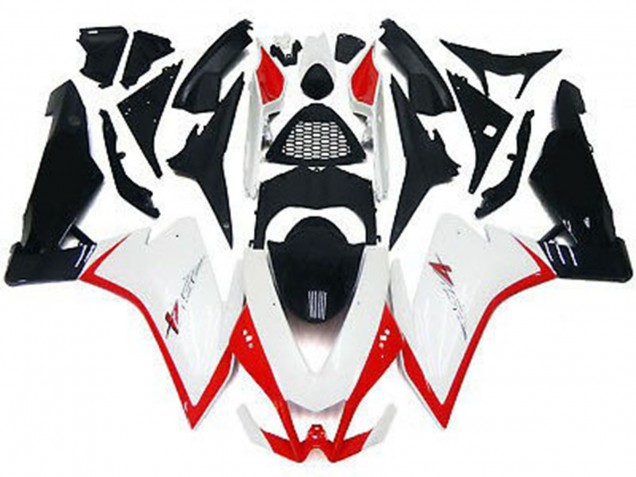 Gloss White & Red 2010-2015 Aprilia RSV4 1000 Motorcycle Fairing